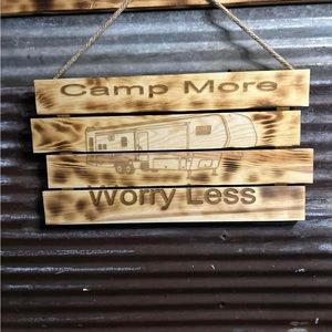 Camping sign